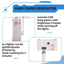 Manual Power Supply Camping Hand Generator USB Charger Emergency Power Bank Phone Charger