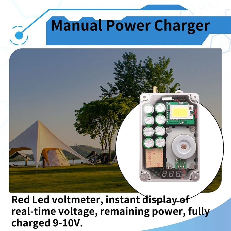 Manual Power Supply Camping Hand Generator USB Charger Emergency Power ...