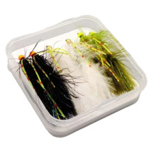 For Woolly Bugger Fly Fishing Lures,6pcs Metal Bead Olive Streamers for Trout, Salmon, Pike & Bass, Ideal for Freshwater