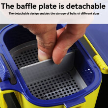 Versatile Fishing Bait Box Fish Hook Lure Fake Bait Box, Breathable Moisture-Retaining for Earthworms and Live Lures