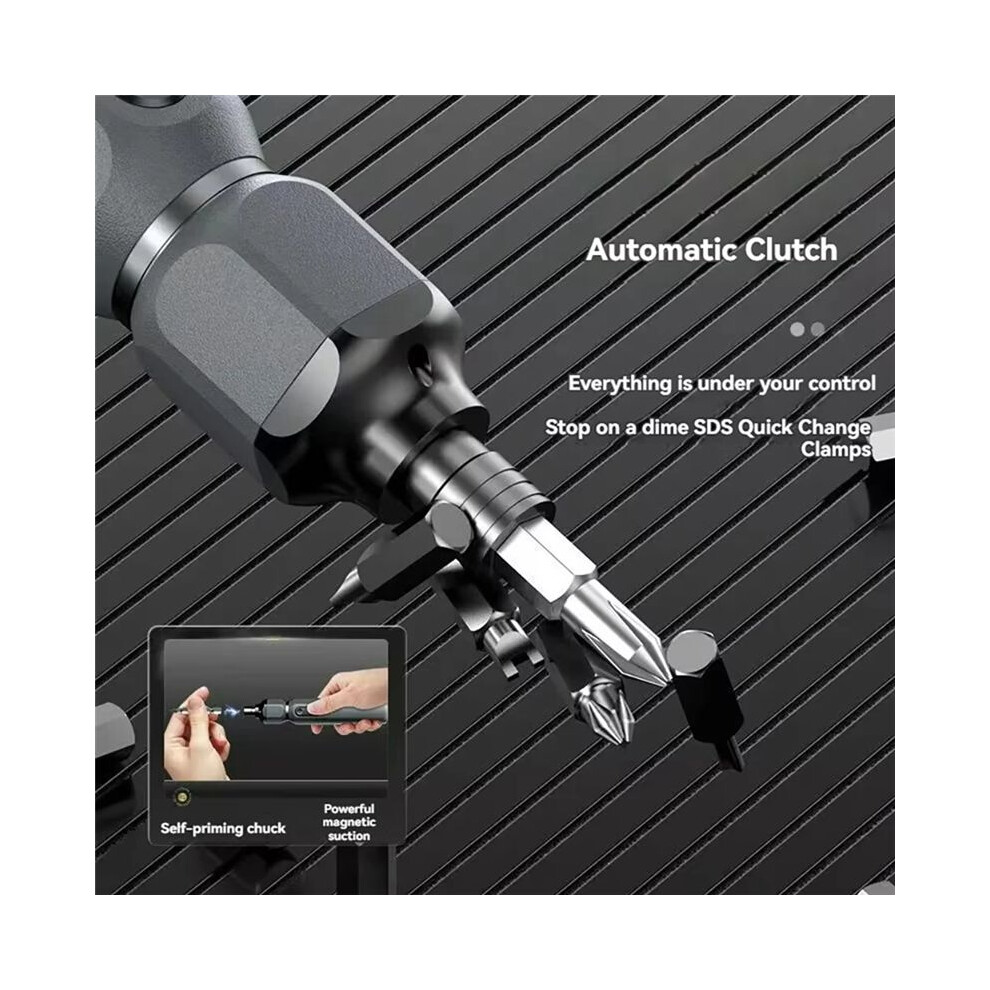 Cordless Electric Screwdriver Manual/Auto Rechargeable Battery Household Small Electric Drill Screw Driver Bit Tool 6033932615688
