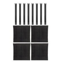 4 Pcs Bunk Bed Ladder Pads,with 8 Adjustable Hook & Loop Straps,Bunk Bed Ladder Cover,Ladder Step Pads Loft Bed
