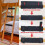 4 Pcs Bunk Bed Ladder Pads,with 8 Adjustable Hook & Loop Straps,Bunk Bed Ladder Cover,Ladder Step Pads Loft Bed 6