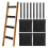 4 Pcs Bunk Bed Ladder Pads,with 8 Adjustable Hook & Loop Straps,Bunk Bed Ladder Cover,Ladder Step Pads Loft Bed 2