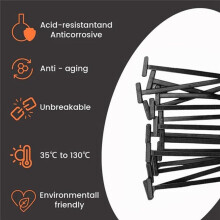 Nylon Universal Cable Tie Buckle, Nylon Cable Ties for Car, Self-Locking Nylon Zip Ties Holder, CableTies Tool 100 Pcs
