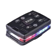 Lampe D'Épaule LED à Clip, Flash Rouge et Bleu, Éclairage de Sécurité, pour la Pêche en Plein Air et L'Équitation