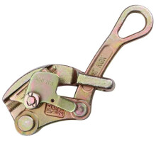 2 Ton Wire Rope Jaw Clamp Electricity Cable Grip Pulling Non-Slip Tightening Multifunctional Tool Carbon Steel