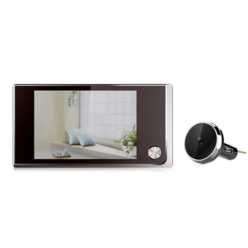 Visor de Porta Digital de 3,5 Polegadas, Câmera Olho Mágico, Monitor LCD  Angular 120, Sistema Segurança Residencial Compatível com para Portas