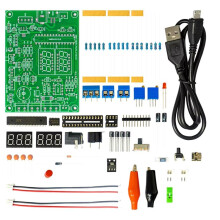 Multi-Function Meter DIY Soldering Kit Voltage Current Temperature Measurement PWM Signal Generator Loose Parts No Shell