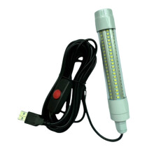 USB-Fischanlocklicht für Den Außenbereich, LED, Hohe Helligkeit, Unterwasser-Anlocklicht, Floßfischen für Süßwasser, Meerwasser, B
