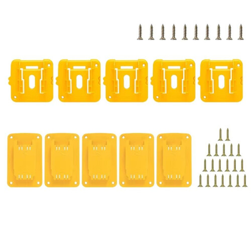10 Pcs Battery Storage Rack Machine Holder for  18V Li-Ion Battery Wall Mount Tool Bracket Power Tool Accessory