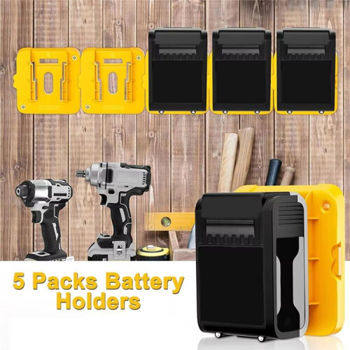 10 Pcs Battery Storage Rack Machine Holder for  18V Li-Ion Battery Wall Mount Tool Bracket Power Tool Accessory 2