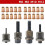 Manual Rivet Screw Riveter Rivet Nut Tool Adapter Metal License Plate Simple Installation 11pcs M12 7