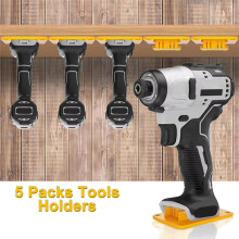 10 Peças de Suporte de Máquina de Rack de Armazenamento Bateria para Bateria de Íon de Lítio para 18V, Suporte Parede para Ferramentas,