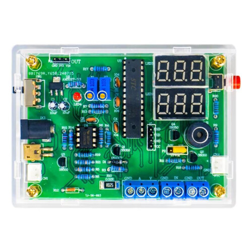 Multi-Function Meter DIY Soldering Kit Voltage Current Temperature Measurement PWM Signal Generator Loose Parts No Shell 2