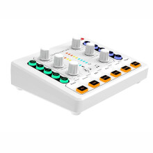 M8 Live Sound Card Wireless Audio Mixer Podcast Equipment with Microphone