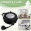 Small Automatic Retractable Wire Winding Device, Retractable Storage Reel, Automatic Winding Reel EU Plug 4