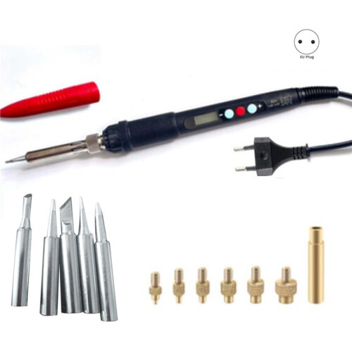 Brass Heat Insert Nut Tool Threaded Insertion Hot Melt Injection Nut Soldering Iron M2-M6 Plastic Printing 3DPrinter(EU) 2