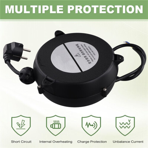 Small Automatic Retractable Wire Winding Device, Retractable Storage Reel, Automatic Winding Reel EU Plug 1