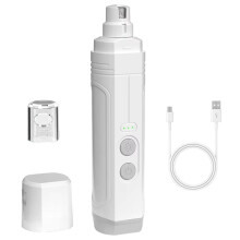 Electric Pet Nail Clippers Rechargeable Quiet with Lights Cat Paws Nail Grooming Trimmer Tool for Cats Dog Paw Grinder B