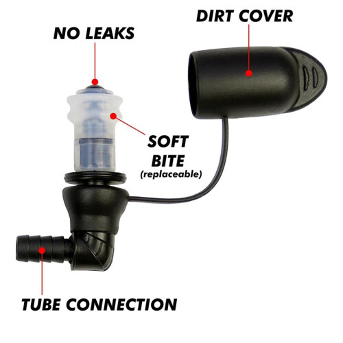 90 Degree Bite Valve Replacement for Hydration Packs Silicone Nozzle Mouthpiece for Water Bladders 2