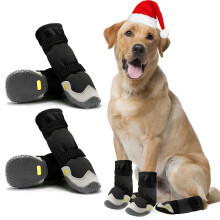 Hundeschuhe Gr. 5–8 wasserdicht schwarz rutschfest 144 g