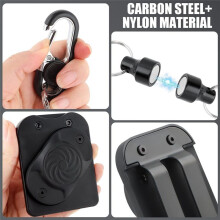 Magnetischer Werkzeughalter mit Starkem Magnet und Schlüsselanhänger, Magnetischer Gürtelclip-Holster für Schrauben, für Elektriker, Klempner