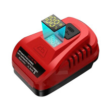 Adapter USB do Ładowania Akumulatorów dla 18 V, 100 w, Przenośny, Dwukierunkowy Adapter Ładujący z Portem USB Typu C i USB
