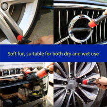 19-Piece Set Car Tire Wheel Brush Cleaning Brush Set Air Conditioner Vent Cleaning Household Floor Cleaning Brush
