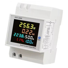 D52-2066  Meter Din Rail Electricity Usage Monitor 100A Voltmeter Ammeter Watt Kwh Frequency Power Meter A