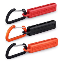 3PCS 1/4 Inch Hex Bit Holder,10 Holes Screwdriver Bit Holder Storage Organizer with Carabiner