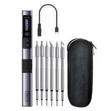HS-02 Soldering Iron with IPS Color Display and PD100W Fast Charging