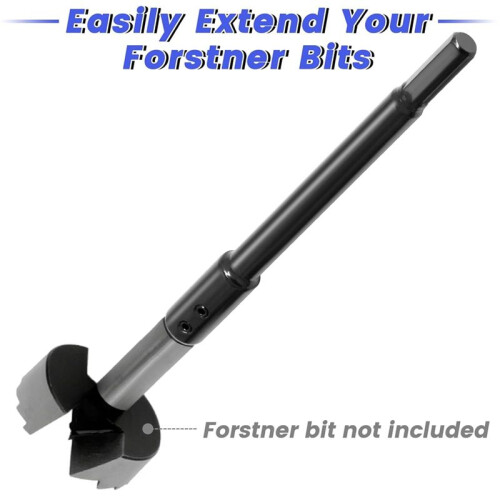 Extensão de 7" e 10" para Broca de 3/8" Brocas Forstner para Adicionar Mais de 5-3/4 A 8-3/4 Polegadas de Profundidade de Perfuração 1