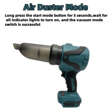 Turbo Blower Vacuum Cleaner 3-Gears Brushless Cordless Air Duster Floor Carpet Car Power Tool for  18V Battery