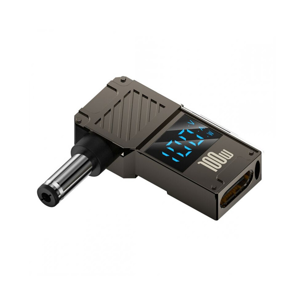 Type-C Usb-C Input To 5.5X2.1mm Jack Led Display 100W Output Power 20V 5A Pd Charge 65W Adapter For Laptop Light 6033906286456