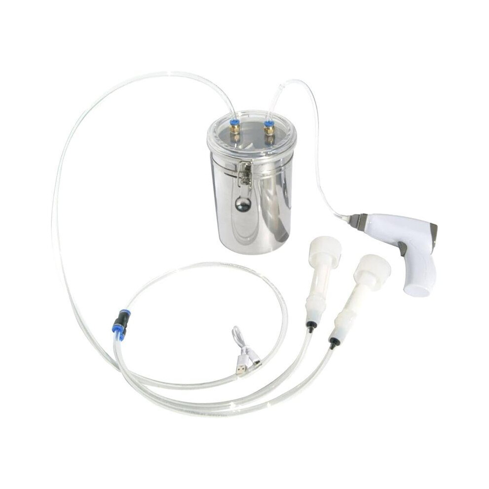 2L Electric Sheep Milking Machine Kit Portable Milker With Double Transparent Lid Effort Saving For Farm Use 6031501341105