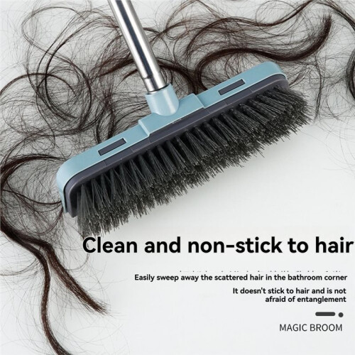 Floor Scrub Brush with Long Adjustable Handle 2 in 1 Scrape Brush Floor Scrub Brush with Long Adjustable Handle 2