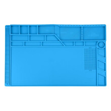 Station de Travail Multifonction S-180 avec Grilles - Tapis de Soudure en Silicone pour Réparation de Montres, Téléphones et Ordinateurs Portables.