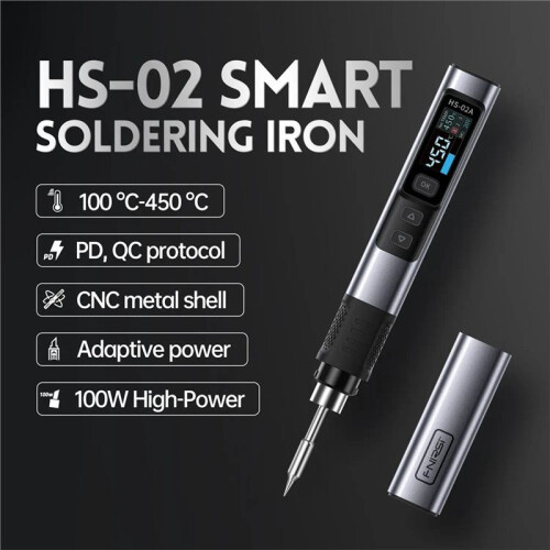 HS-02  Soldering Iron with IPS Color Display and PD100W Fast Charging 2