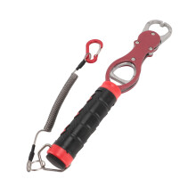 Pinza para la boca del pez de aleación de aluminio roja con báscula