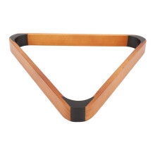 9-Ball-Pool-Ballrack Schwarzer Kopf 57,2 mm Kiefernholz-Dreieck für Billardtisch