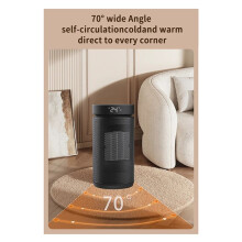 Space Heater,Small Portable Electric Heaters for Indoor Use PTC Ceramic Fast Safety Heat for Office Bedroom Home US