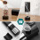 Electric Salt and Pepper Grinder Set with Digital Display,Automatic Salt Pepper Mill Grinder Adjustable Coarseness 6