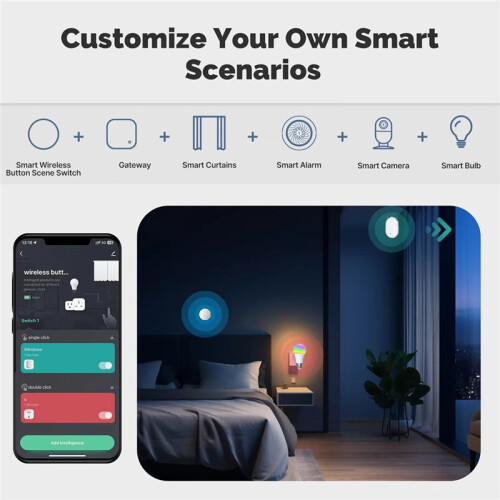 Key  Mobile Setting Wireless Remote Key Controller Multi-Scene Linkage   Battery Powered 2