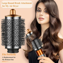 Stor Rund Volymborste och Luftflödestillbehör för Airwrap Styler HS01 HS05 HS08 Munstyckestillbehör B
