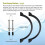 SF90110-1 Poolfilterklämma och Bricka för  10-Tums Sandfilterpump Sandfilterventilklämma Poolsandfilter 3