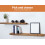 Levede Floating Wall Shelves – Set of 2 Paulownia Wood Shelves (90cm) 5