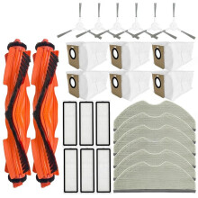 For Robot Vacuum H40 / OV51 Accessories Main Brush Hepa Filter Mop Cloth Dust Bags Replacement Parts