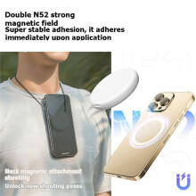 L22P Magnetic Fill Light High Brightness Pocket Phone Stand Multifunctional Color Temperature Adjustment Makeup Mirror