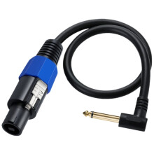 Speaker Male to 1/4 Ts 6.35mm Male Sound Male Single Tone Audio Cable Mono Speakon Adapter Cord Adaptor Wire